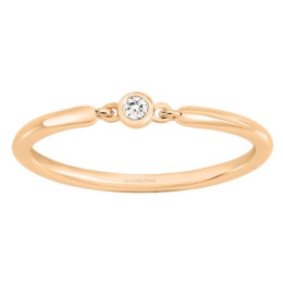 La Bague plaqué or jaune 750/1000, La Garçonne Diamant, 26100009