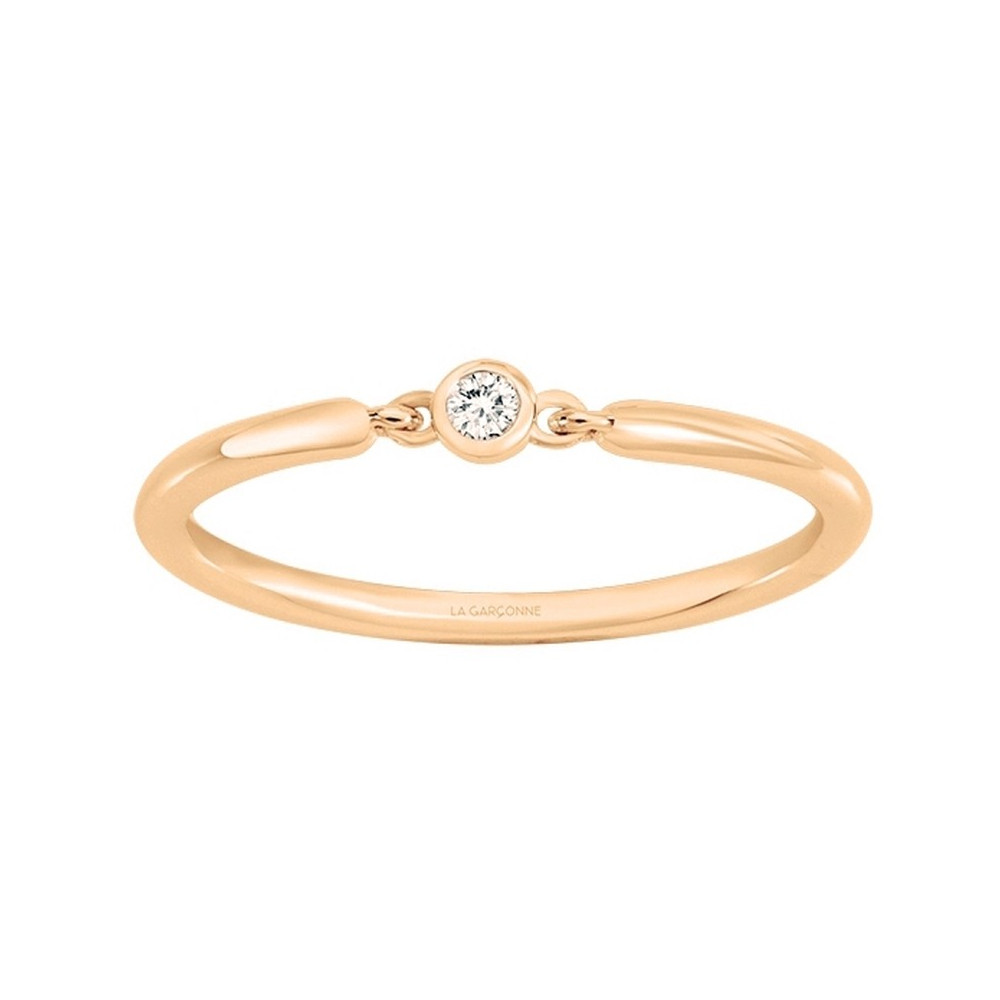 La Bague plaqué or jaune 750/1000, La Garçonne Diamant, 26100009