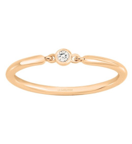La Bague plaqué or jaune 750/1000, La Garçonne Diamant, 26100009