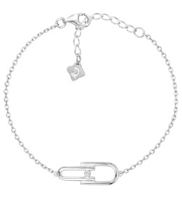 Bracelet Argent 925/1000, La Garçonne Diamant, 20300012