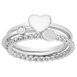 Bague Argent 925/1000, La Garçonne Diamant, 20100035