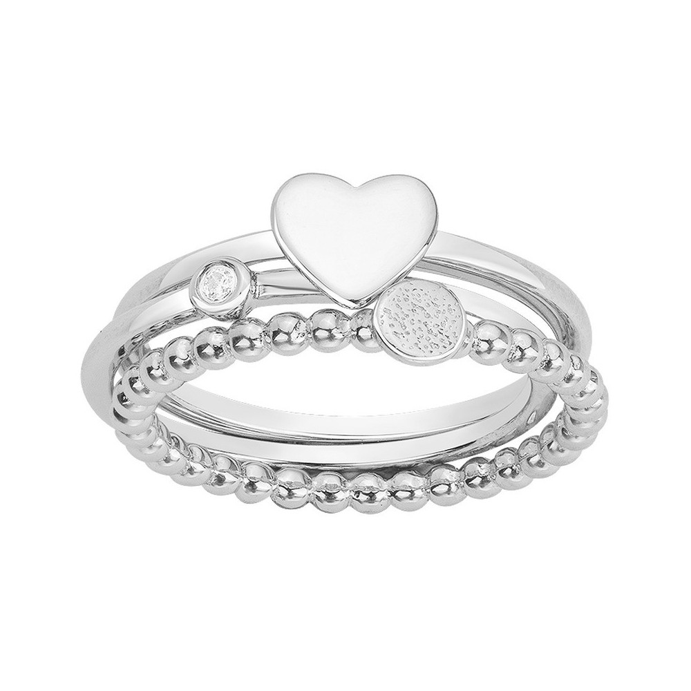 Bague Argent 925/1000, La Garçonne Diamant, 20100035