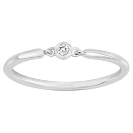 Bague Argent 925/1000, La Garçonne Diamant, 20100009