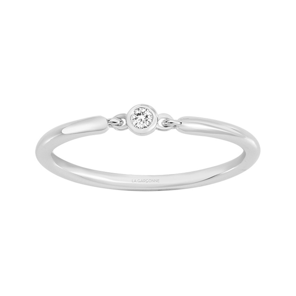 Bague Argent 925/1000, La Garçonne Diamant, 20100009