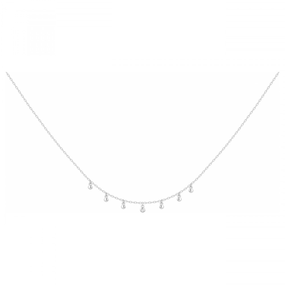 Collier Argent 925/1000, La Garçonne Diamant, 20700010