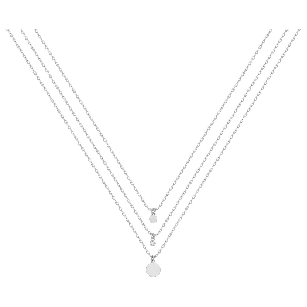 Collier Argent 925/1000, La Garçonne Diamant, 20700032