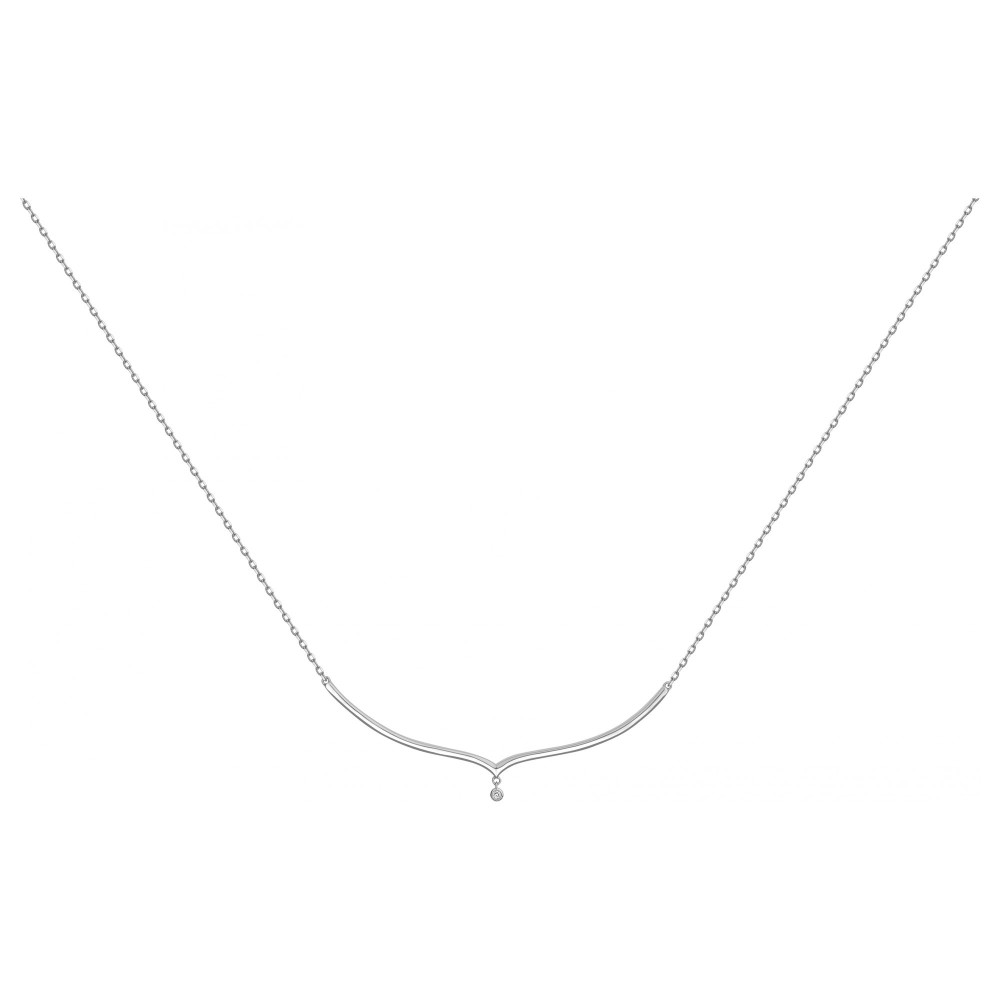 Collier Argent 925/1000, La Garçonne Diamant, 20700028