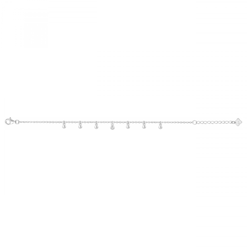 Bracelet Argent 925/1000, La Garçonne Diamant, 20300009