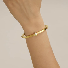 Le Bracelet rigide femme, Charles Garnier Paris 1901, argent 925/1000 doré or jaune, Formes, AGF260004B
