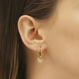 Les Boucles d'oreilles femme, argent 925/1000 doré or jaune , Charles Garnier Paris 1901, PASSION, AGF170166E