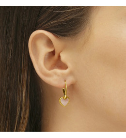 Les Boucles d'oreilles femme, argent 925/1000 doré or jaune , Charles Garnier Paris 1901, PASSION, AGF170166E