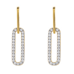 Les Boucles d'oreilles femme, argent 925/1000 bicolore, Charles Garnier Paris 1901, STYLES, AGF170068E