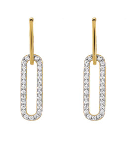 Les Boucles d'oreilles femme, argent 925/1000 bicolore, Charles Garnier Paris 1901, STYLES, AGF170068E