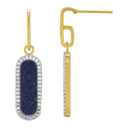 Les Boucles d'oreilles femme, argent 925/1000 bicolore, Charles Garnier Paris 1901, STYLES, AGF170092E
