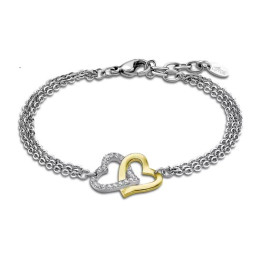 Le Bracelet Femme, Lotus Style, Woman's heart, Acier, LS2117-2/1