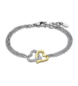 Le Bracelet Femme, Lotus Style, Woman's heart, Acier, LS2117-2/1