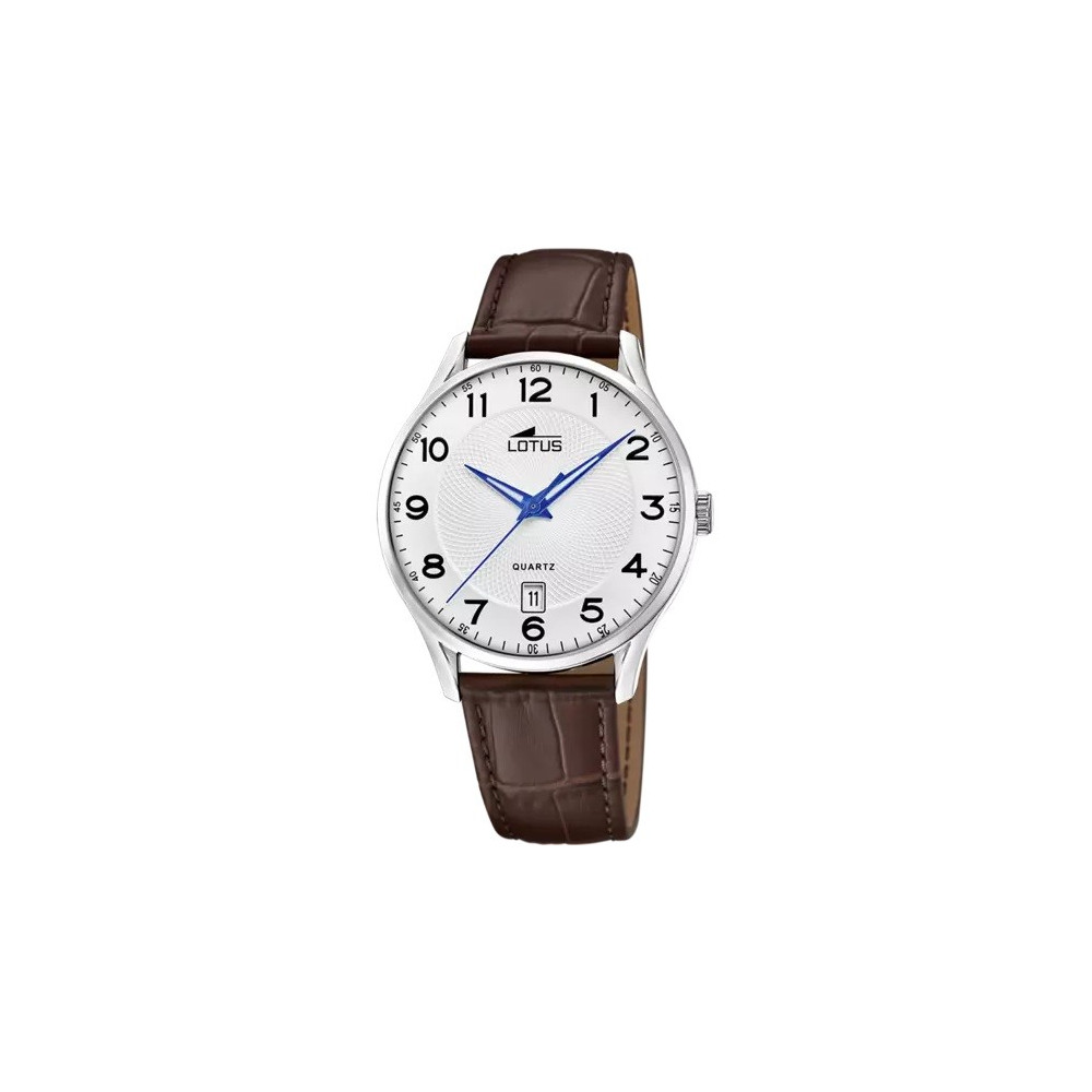 La Montre homme LOTUS, 3 aiguilles, date, cuir 18402/G