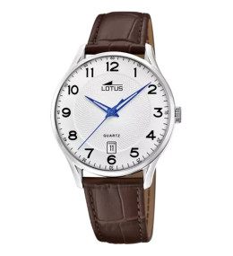 La Montre homme LOTUS, 3 aiguilles, date, cuir 18402/G