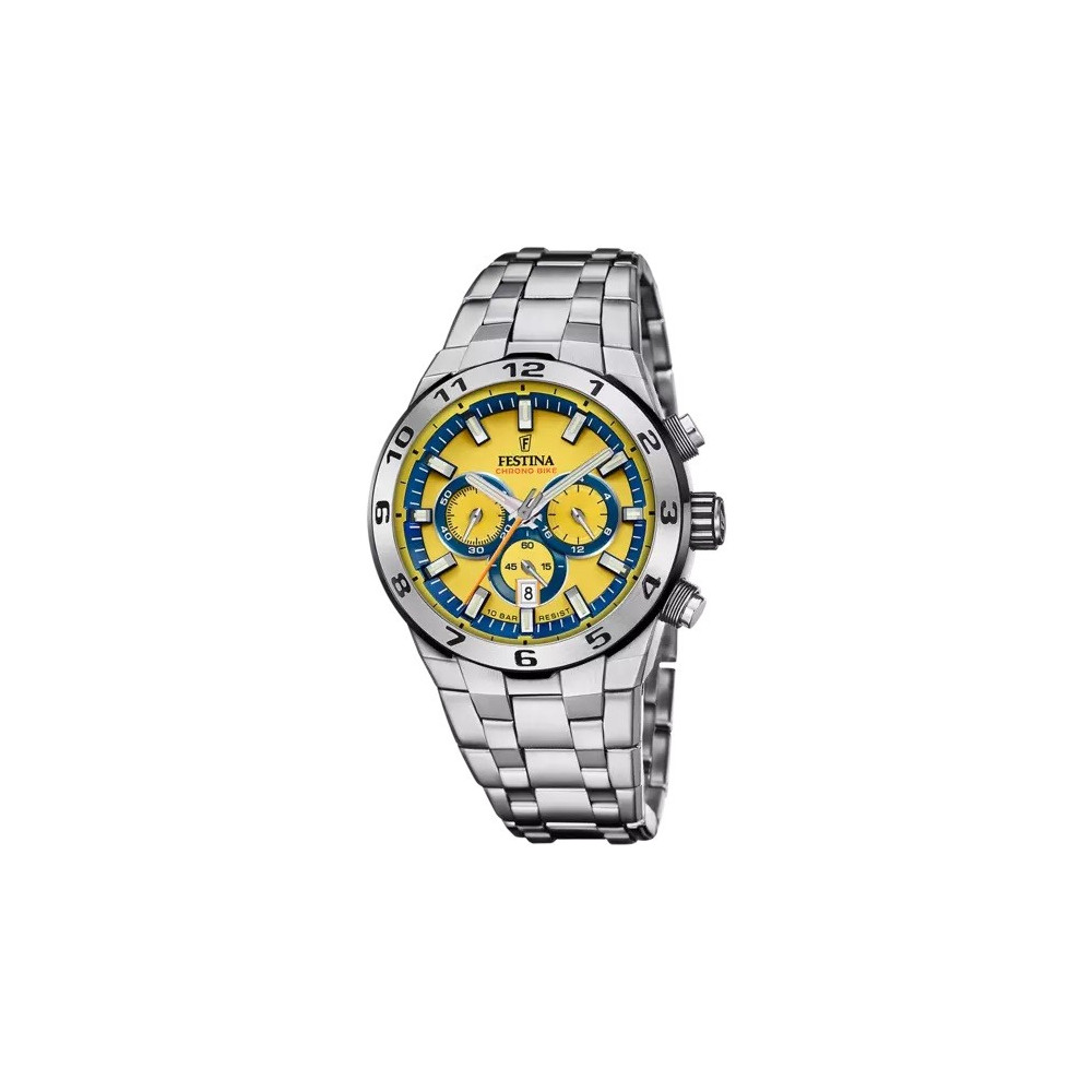 La Montre homme FESTINA, Chrono bike acier, 20670/4