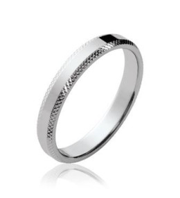 Les bagues ARGENT by Stauffer - Alliance argent 925/1000, ciselée 3 mm, by Stauffer