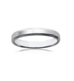 Les bagues ARGENT by Stauffer - Alliance argent 925/1000, ciselée 3 mm, by Stauffer