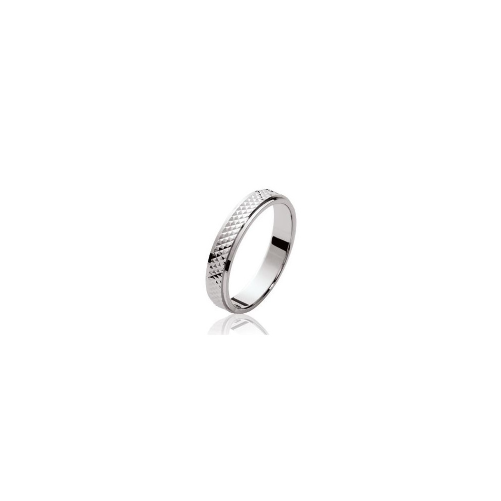 Les bagues ARGENT by Stauffer - Alliance argent 925/1000, ciselée 4 mm, by Stauffer Les bagues ARGENT by Stauffer - Alliance argent 925/1000, ciselée 4 mm, by Stauffer
