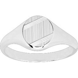 Chevalière argent 925/1000 forme ovale, by Stauffer