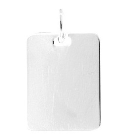 Le Pendentif laique argent 925/1000 forme rectangulaire by Stauffer