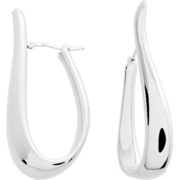 Les Boucles d'oreilles créoles, argent 925/1000, électroformage by Stauffer