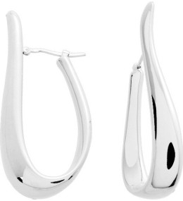 Les Boucles d'oreilles créoles, argent 925/1000, électroformage by Stauffer