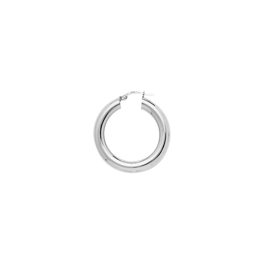 Les Boucles d'oreilles créoles, argent 925/1000, diamètre 21 mm by Stauffer
