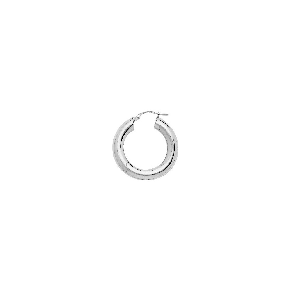 Les Boucles d'oreilles créoles, argent 925/1000, diamètre 15 mm by Stauffer