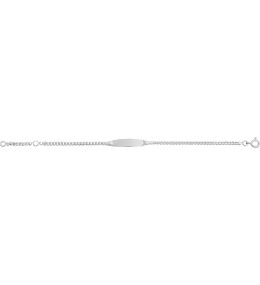 La Gourmette bébé argent 925/1000, mailles gourmette by Stauffer