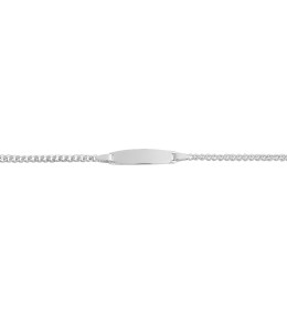 La Gourmette bébé argent 925/1000, mailles gourmette by Stauffer