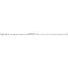 La Gourmette bébé argent 925/1000, mailles jaseron by Stauffer