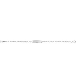 La Gourmette bébé argent 925/1000, mailles jaseron by Stauffer
