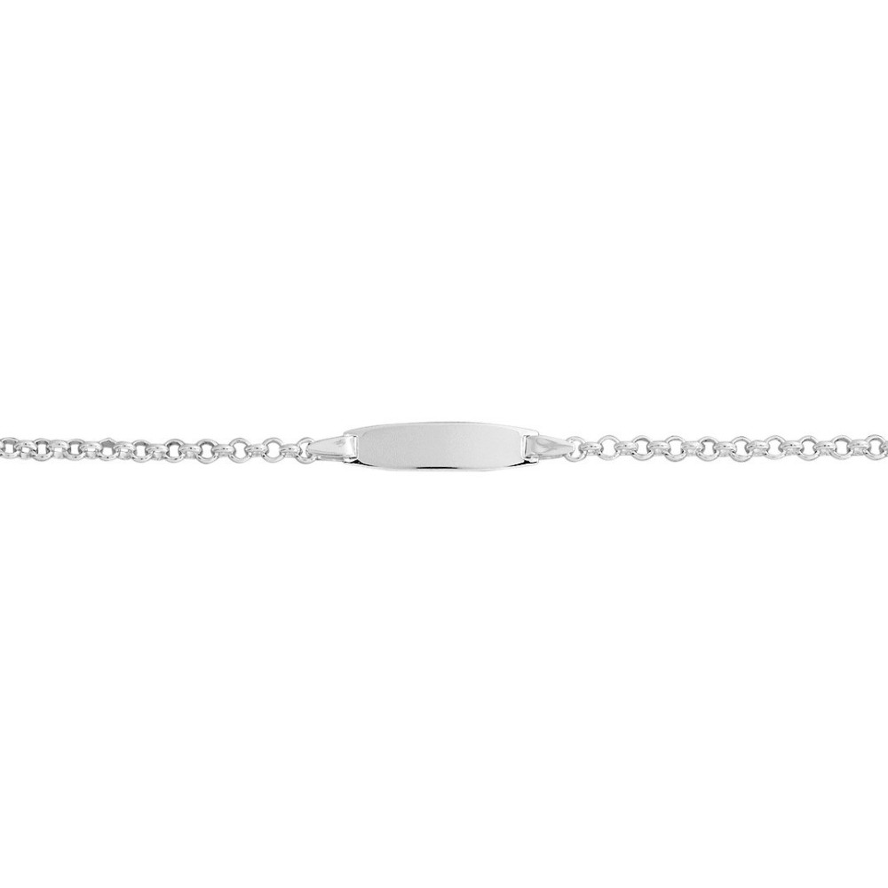 La Gourmette bébé argent 925/1000, mailles jaseron by Stauffer