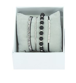 Strass Box Jonc Fil, Les interchangeables Noir, 054397