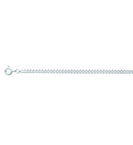 La Chaîne femme argent 925/1000, mailles gourmette, largeur 2,75 mm, longueur 45 cm by Stauffer