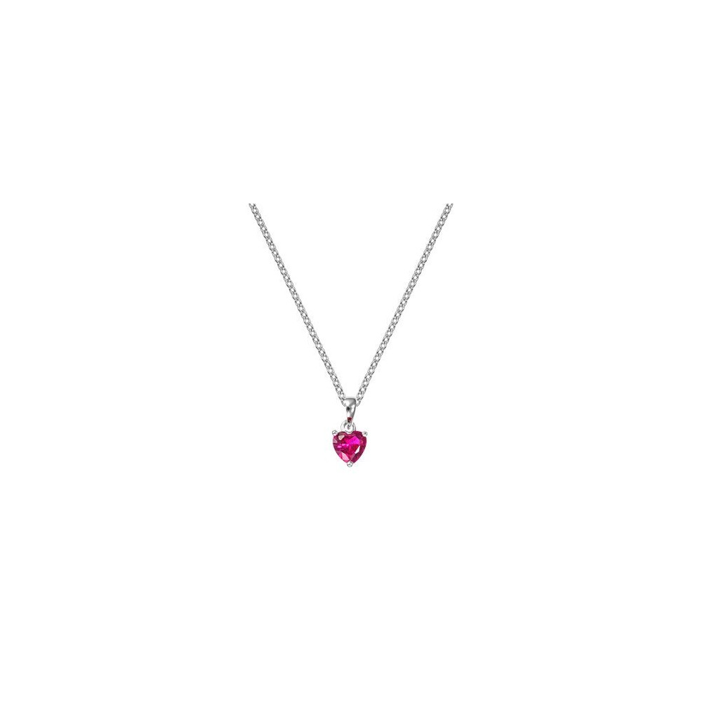 Collier Femme GO Mademoiselle en argent 925/1000 rhodié, coeur 600106
