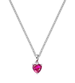 Collier Femme GO Mademoiselle en argent 925/1000 rhodié, coeur 600106