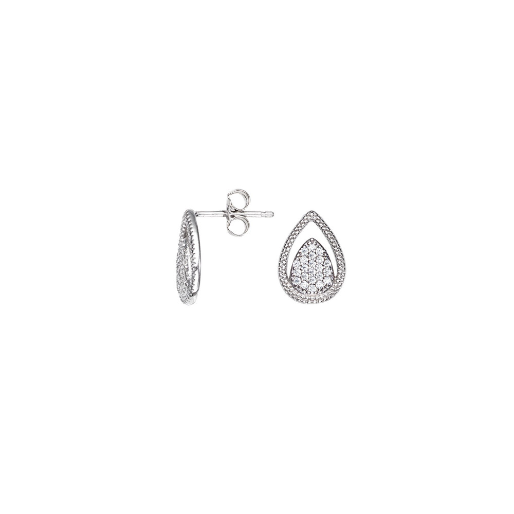 Boucles d'oreilles Femme GO Mademoiselle en argent 925/1000 rhodié, 602573