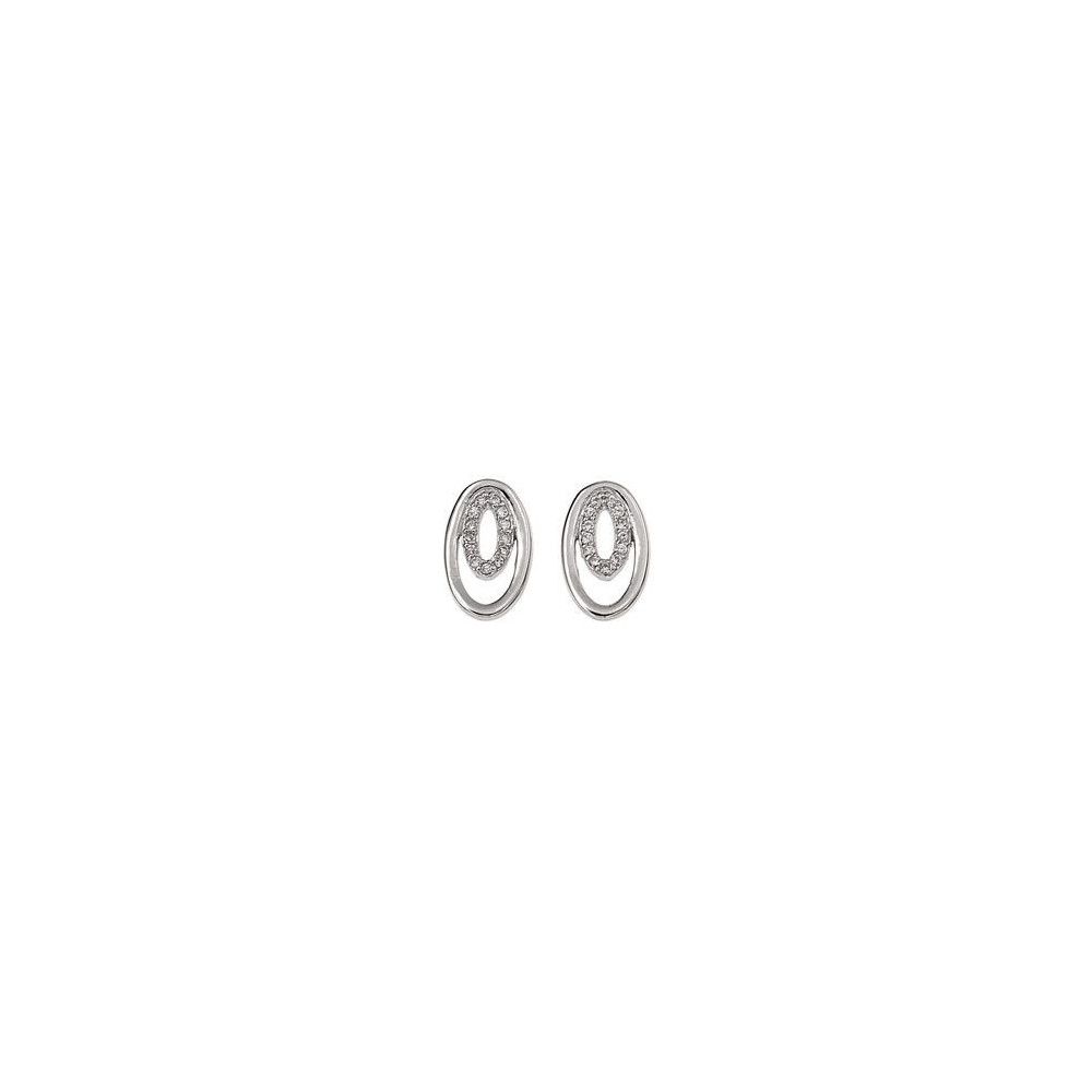 Boucles d'oreilles Femme GO Mademoiselle en argent 925/1000 rhodié, 602577
