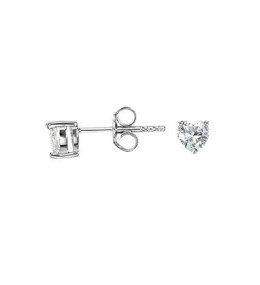 Boucles d'oreilles Femme GO Mademoiselle en argent 925/1000 rhodié, coeurs 602609