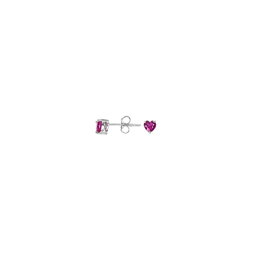 Boucles d'oreilles Femme GO Mademoiselle en argent 925/1000 rhodié, coeurs 602612
