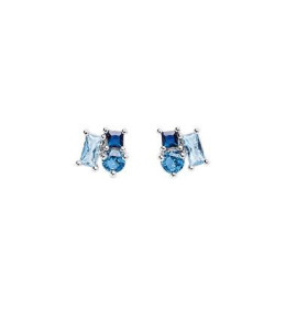 Boucles d'oreilles Femme GO Mademoiselle en argent 925/1000 rhodié, oxydes de zirconium 602618