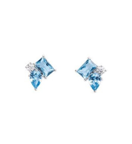 Boucles d'oreilles Femme GO Mademoiselle en argent 925/1000 rhodié, oxydes de zirconium 602622