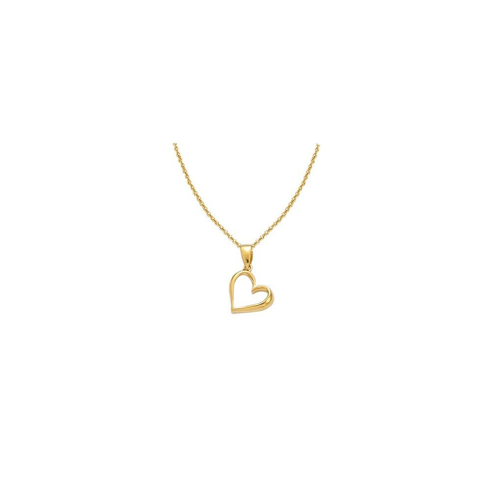 Collier Femme GO Mademoiselle en Plaqué or, coeur, 604090