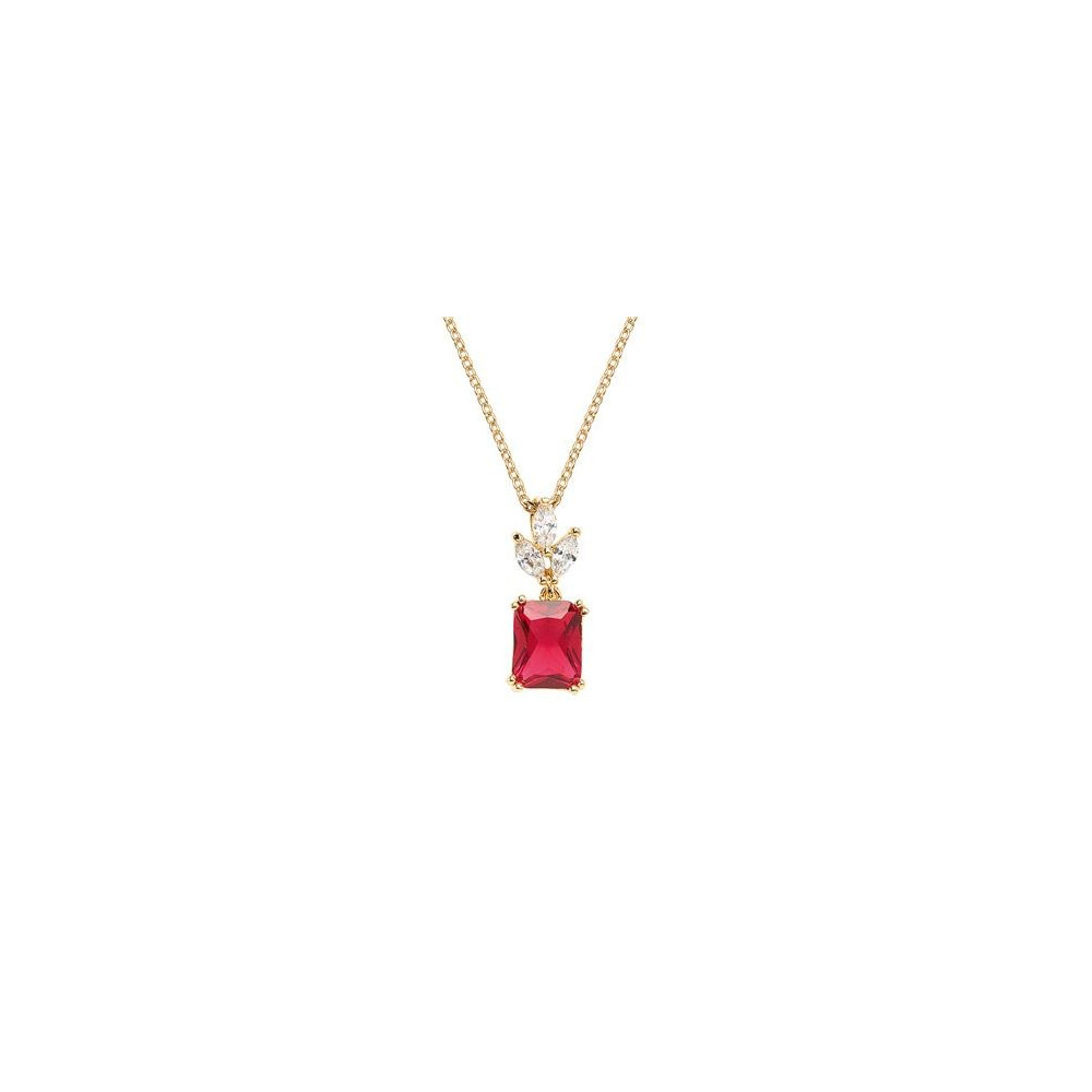 Collier Femme GO Mademoiselle en Plaqué or, oxydes de zirconium multicolores 604116