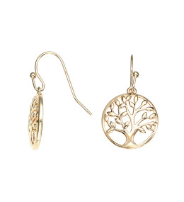Boucles d'oreilles Femme GO Mademoiselle en Plaqué or Arbre de vie 606586